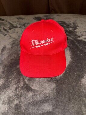 Wild Red Baseball Cap Adjustable Velcro Strap Milwaukee Logo